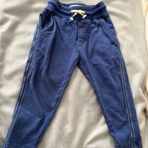 Mini Boden Sweatpants- Navy with Green stripe down the side - 2T